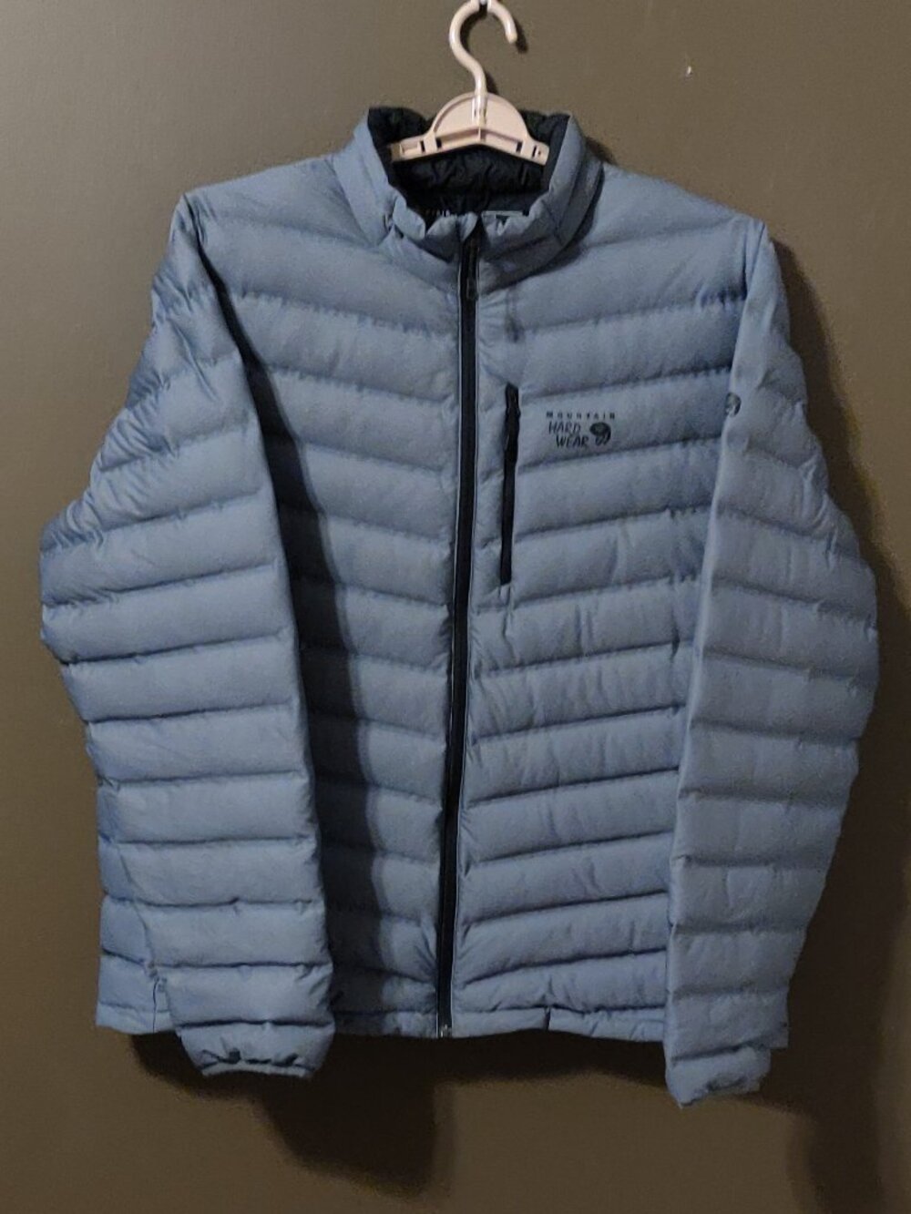 Mountain Hardware Men's Stretch Down Q Shield 750 Fill Jacket Grey Size XXL